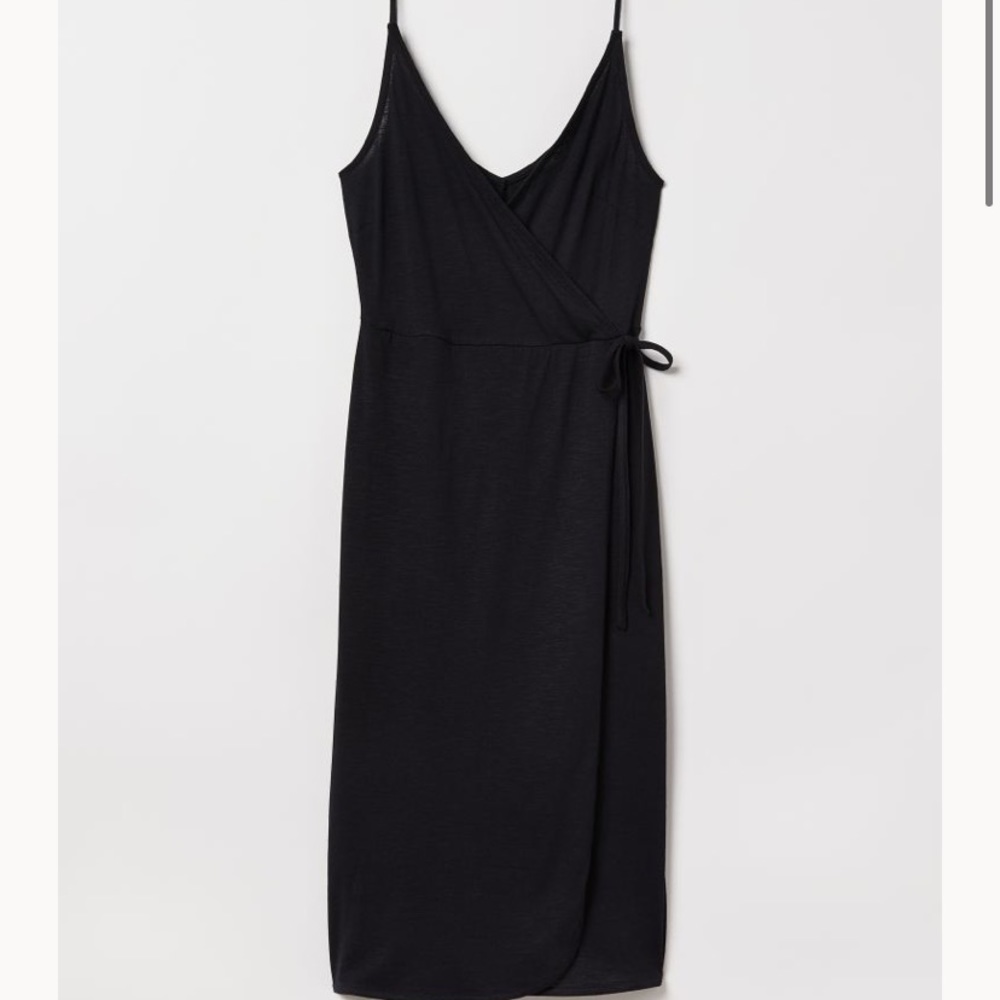 Black modal blend jersey dress